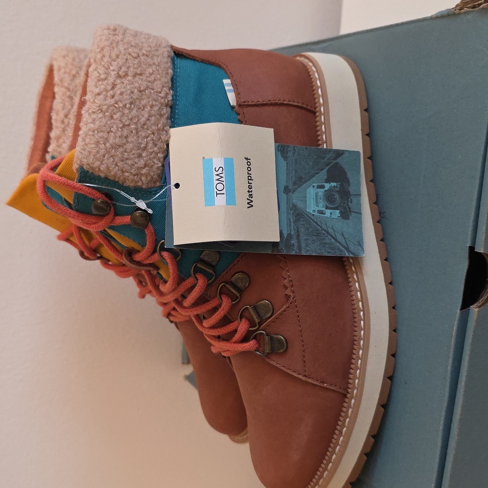 🆕️ Toms Mesa Waterproof Booties / Brown, Multi / Size 6 - Picture 5 of 7